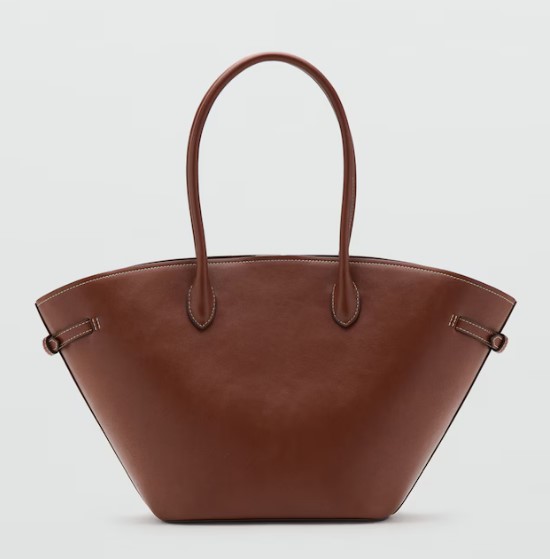 Mango double handle shopper bag